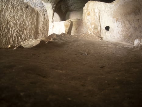 Palazzolo Acreide Latomie Stone Quarries old roman Tombs photo
