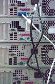 old computer wall photo