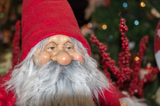 Santa claus face close up detail photo