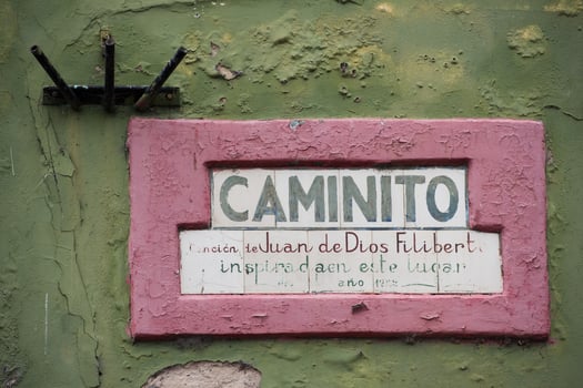 la boca painted house in Buenos Aires photo