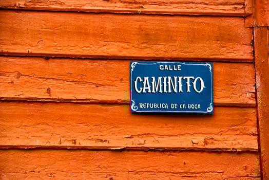 la boca painted house in Buenos Aires photo