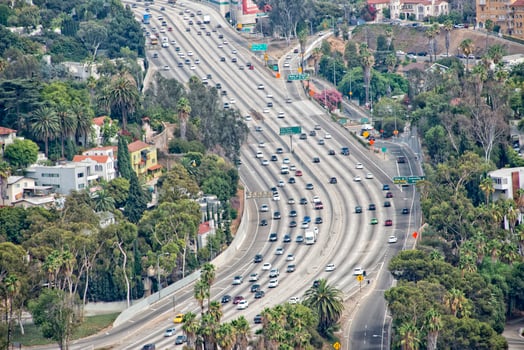 los angeles congested highway photo