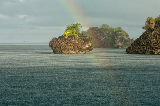 Raja Ampat Papua Indonesia huge panorama landscape photo