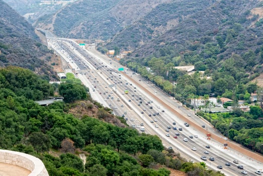 los angeles congested highway photo