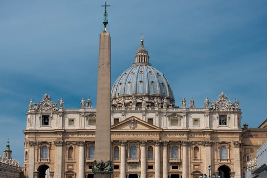 Rome Vatican Place Saint Peter cathedral after Pope Francis mass photo
