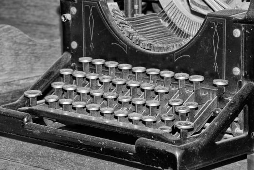 Old Typewriter detail photo