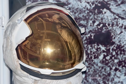 Astronaut Space Suit helmet detail photo