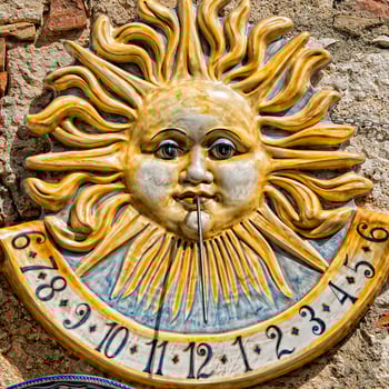 ceramic sundial meridian photo