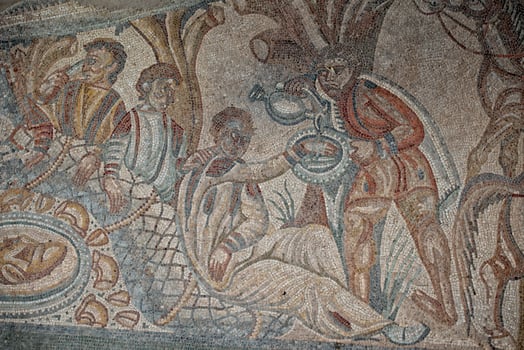 roman floor mosaic photo