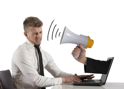 Web advertising and spam concept photo