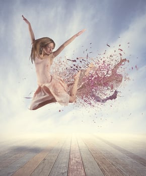 Beautiful woman Dancing photo