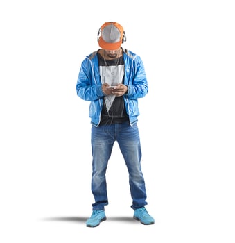 Hip-hop style man photo