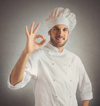 Cuisine of expert chef photo