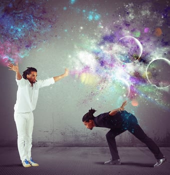 Dance and fight photo