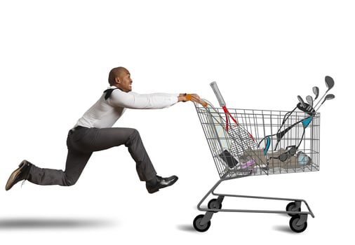 Run to go shopping photo