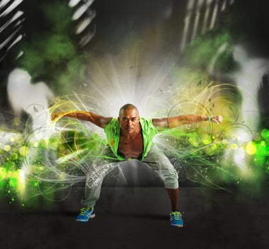 Strong fitness man photo