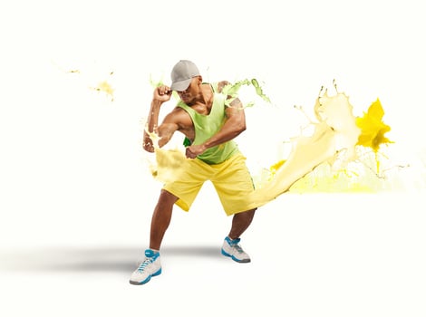 Modern break dancer photo