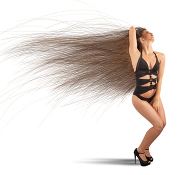 Long hair concept photo