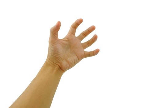 hand gesturing in tension photo