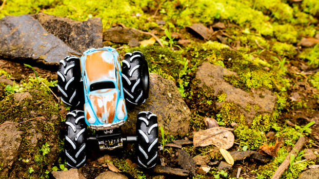 Minahasa, Indonesia  saturday, 10 December 2022, Amazing Monster Off-road Car Toy photo