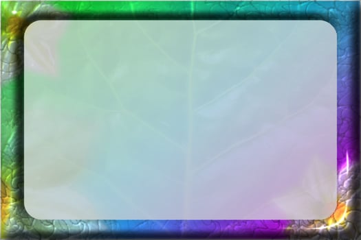 Frame flower with background gradient colors photo