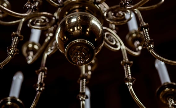 antique steel lamp photo