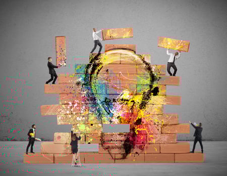 Bulding a new creative idea photo
