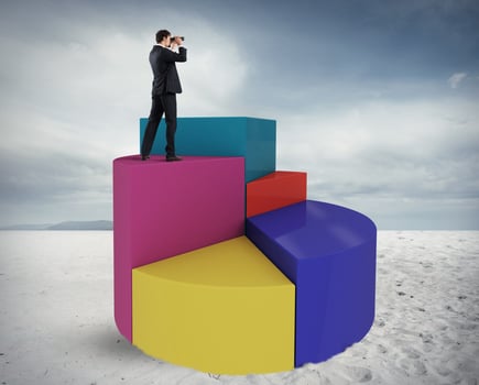 Businessman aspires to success photo