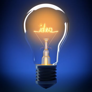 Bulb light idea photo