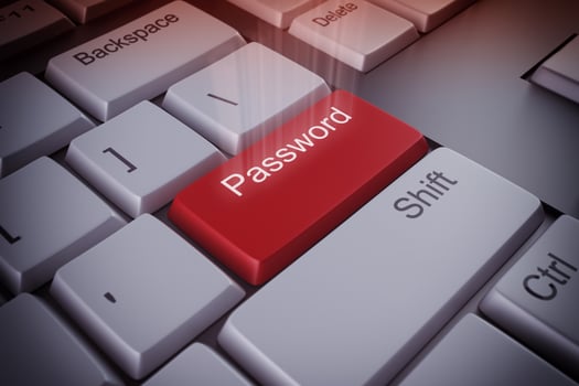 Password keyboard button photo