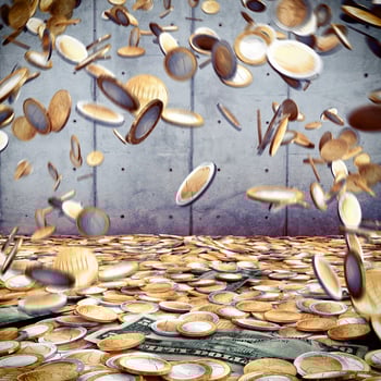 Rain of money photo