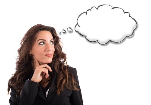 Cloud of thought photo