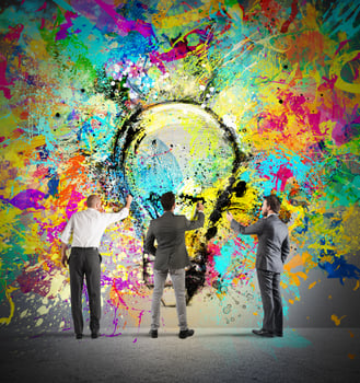 Painting a new creative idea photo