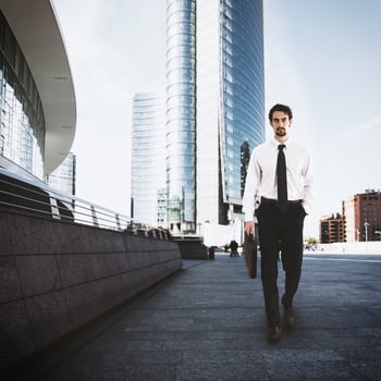 Businessman in the city photo