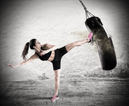 Fitboxe woman coach photo