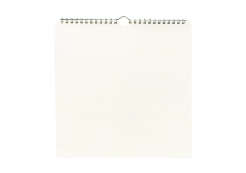 529 White notebook isolated on a transparent background photo