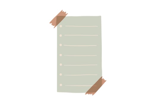 2660 Paper note isolated on a transparent background photo