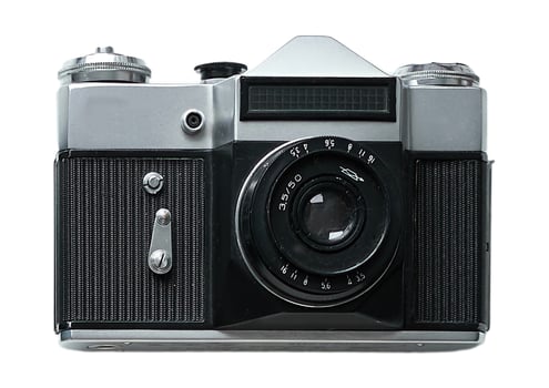 2678 Vintage camera isolated on a transparent background photo