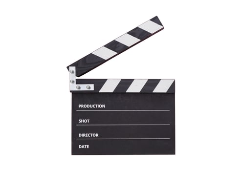 2725 Clapperboard isolated on a transparent background photo
