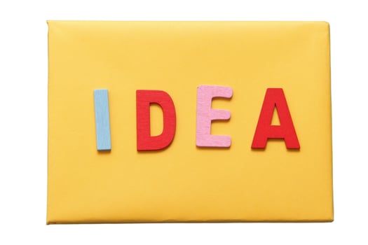 3456 Yellow box isolated on a transparent background photo