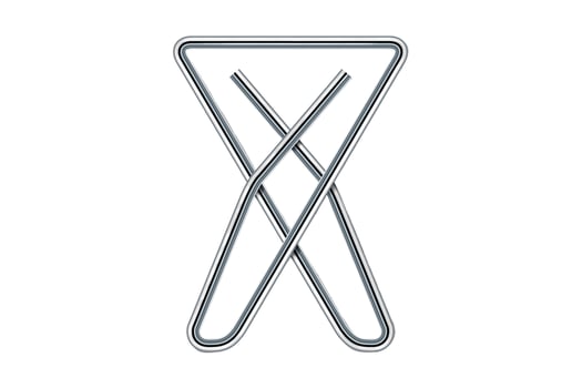 3602 Silver clip isolated on a transparent background photo