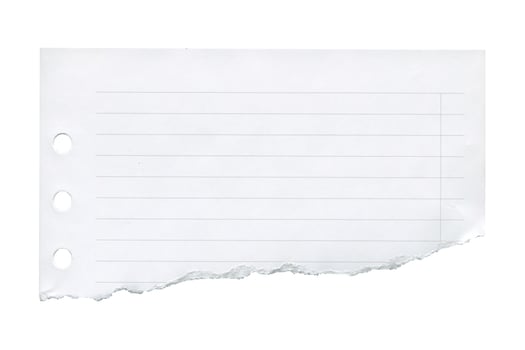 3513 White torn paper isolated on a transparent background photo