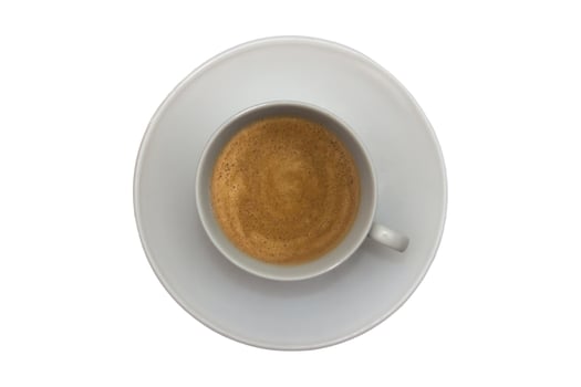 4044 Gray plate and cup with coffee isolated on a transparent background photo