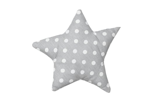 4231 Gray star cushion isolated on a transparent background photo