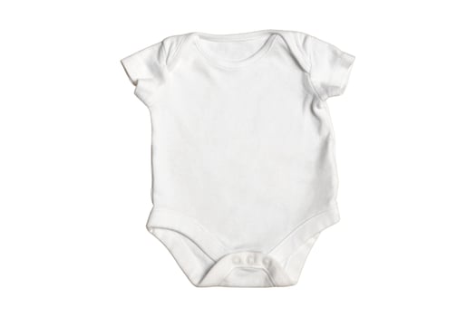 4271 White baby cloth isolated on a transparent background photo