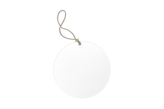 4733 White tag isolated on a transparent background photo