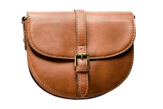 6103 Brown bag isolated on a transparent background photo