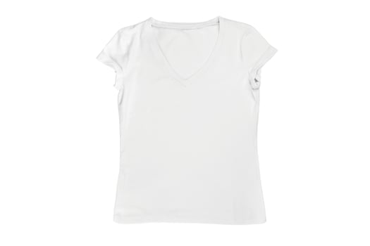 6254 White t-shirt isolated on a transparent background photo