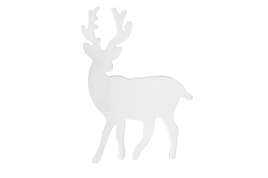 6684 White christmas decor deer isolated on a transparent background photo