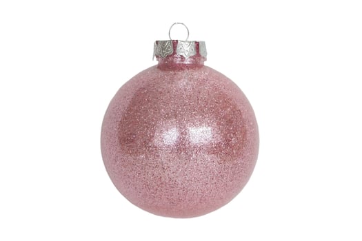 7049 Pink christmas ball isolated on a transparent background photo